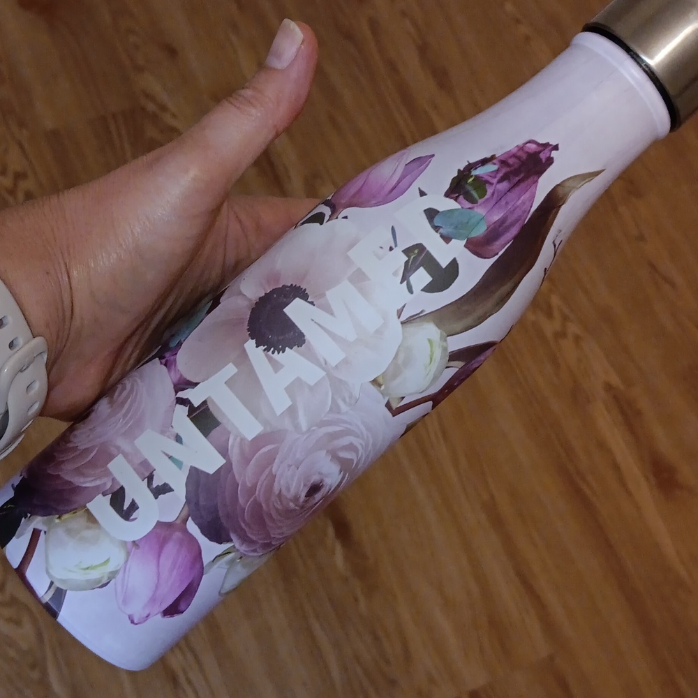 Water Bottle Slim  Studio oh! Floral Pink Untamed